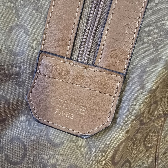 Celine Brown Travel Bag with Leather Accents - Picture 12 of 13